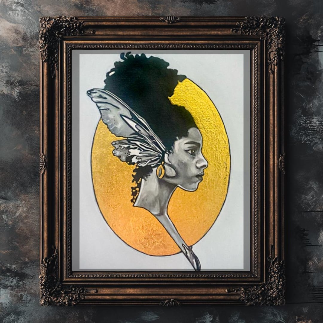 Guardian Of The Grove Mystical Aziza Art Acrylic Gold Leaf guardian-of-the-grove-mystical-aziza-art-acrylic-gold-leaf