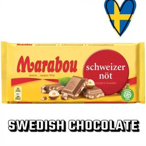 SWEDISH CHOCOLATE MARABOU! milk chocolate Swiss Nut | Swedish