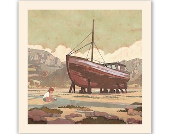 TRAWLER - ILLUSTRATION A5/A4/A3 - square