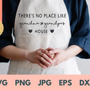 There's No Place Like Grandma and Grandpa's House SVG, grootoudersdagcadeau png, deurmat thuis, Vaderdag, Moederdag, omacadeau