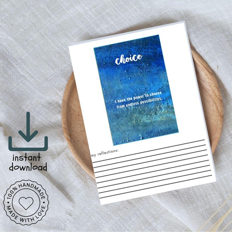 Positive Printable Affirmations, Self-esteem Confidence, Digital ...