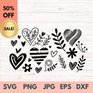 Heart Svg Bundle, Heart Svg, Hand Drawn Heart svg, Open Heart Svg, Doodle Heart Svg, Sketch Heart Svg, Love Svg,Valentine Svg,Cricut,Png,Dxf