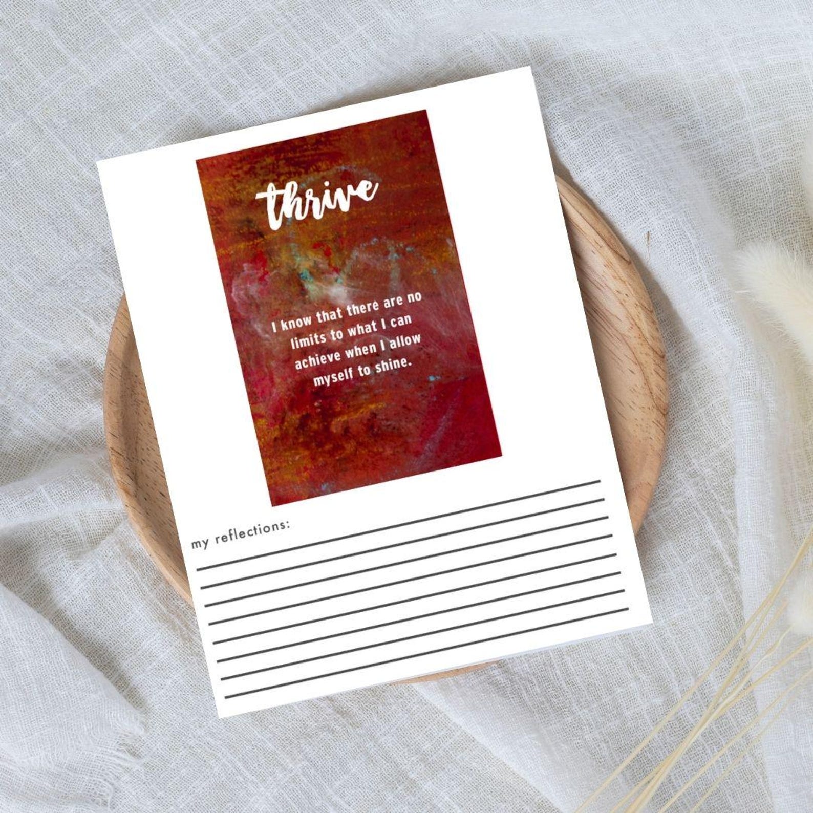 Positive Printable Affirmations, Self-esteem Confidence, Digital ...