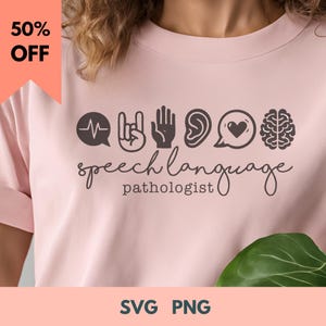 Shirt logopedist, logopedist png, shirt spraaktaal, shirt SLP verpleegkundige, shirt SLP, shirt met lange mouw, T-shirt met comfortkleuren