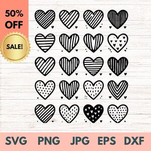 Heart Svg Bundle, Heart Svg, Hand Drawn Heart svg, Open Heart Svg, Doodle Heart Svg, Sketch Heart Svg, Love Svg,Valentine Svg,Cricut,Png,Dxf