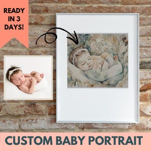 Custom Watercolor Portrait, Family Portrait, Custom Portrait From Photo, Portraits From Photos, Personalized Gifts, Mother&#39;s Day Gift