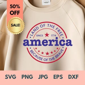 Amerika Land der Freien wegen der mutigen SVG, 4. Juli SVG, 4