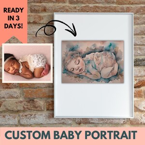 Custom Watercolor Portrait, Family Portrait, Custom Portrait From Photo, Portraits From Photos, Personalized Gifts, Mother&#39;s Day Gift