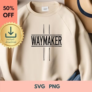 Wundertäter Versprechenshalter Waymaker Shirt SVG, religiöses Shirt, christliches Shirt, Jesaja 42: 16, Glaubens Shirt, christliches T-Shirt PNG, Jesus