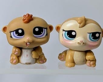 Authentic Littlest Pet Shop LPS 2451 Cutest BABY Gray Hamster