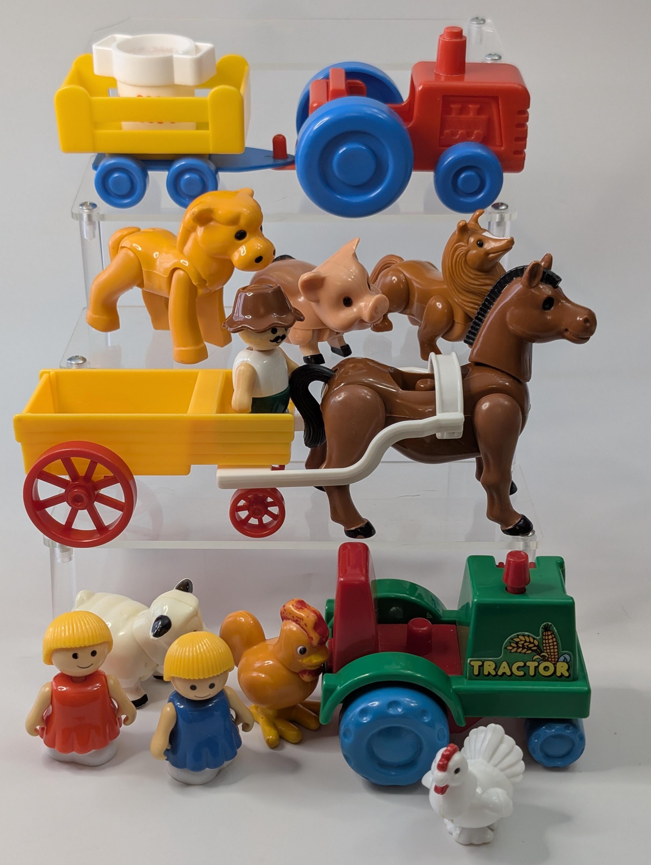 Vintage - 1981 Li'l Playmates - Farm - Animals, Figures