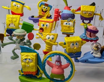 ヴィンテージのスポンジ・ボブのハッピーセットのおもちゃ、バーガー