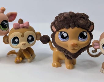 Littlest Pet Shop LPS #811 – Figurine Singe Monkey, Occasion, Pour Collection