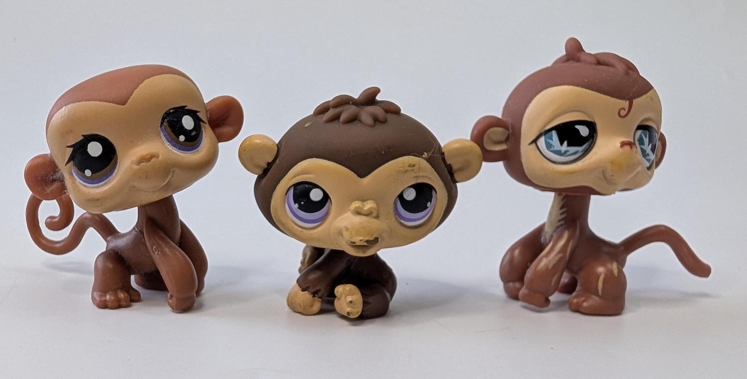 Littlest Pet Shop - Monkey #56 #359 & #485 - Sold Individually