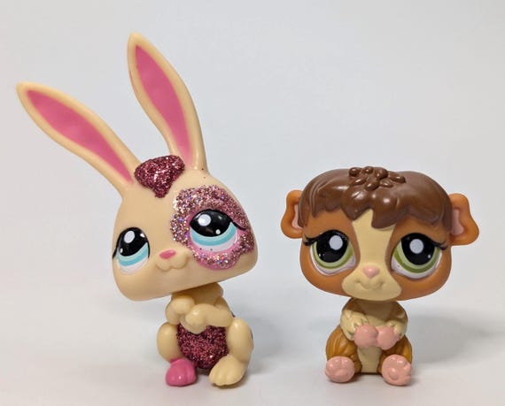 リトルペットショップ - 2パック：ウサギ #2147 & モルモット #2148