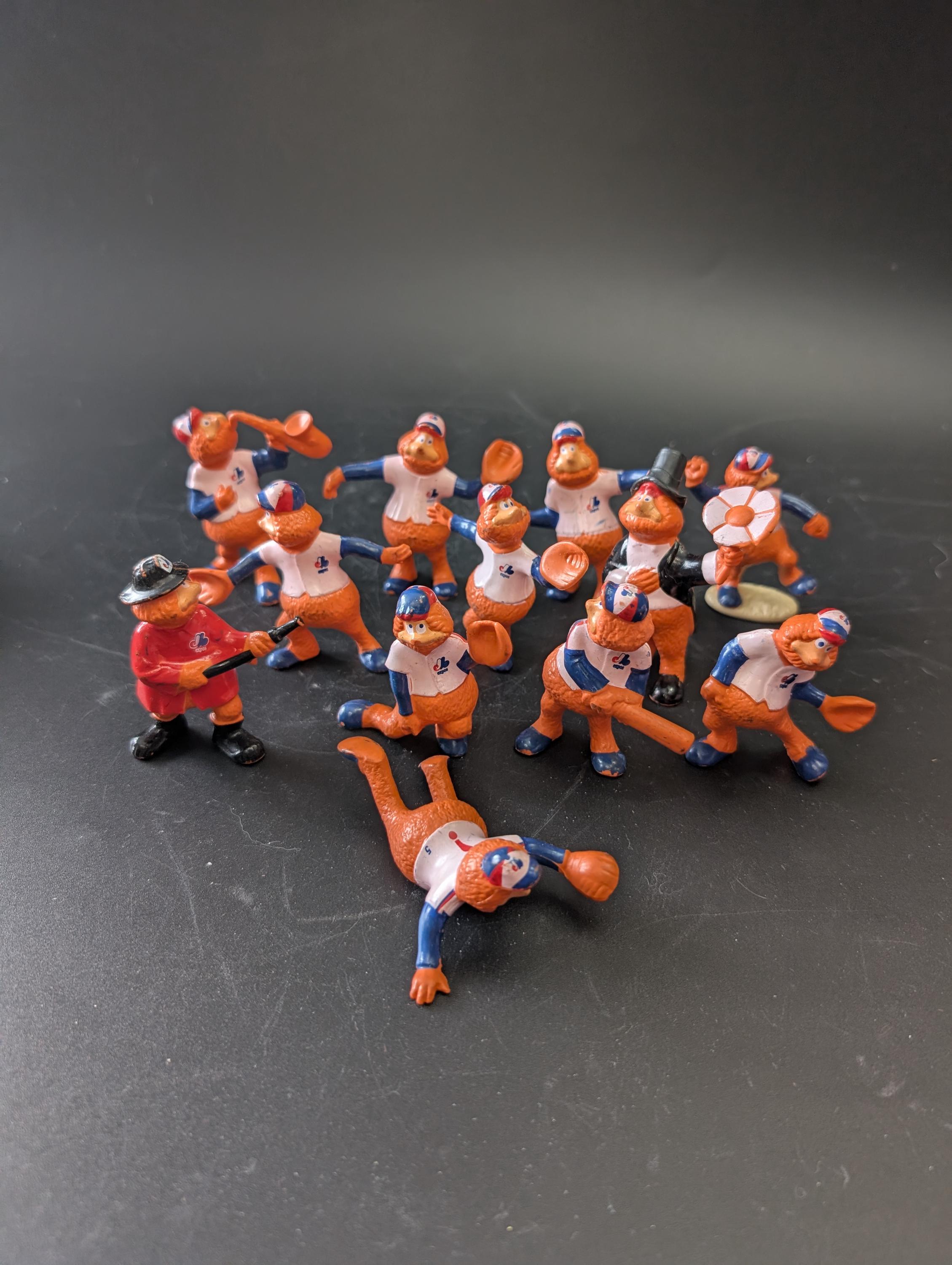 Vintage - 1986 Baseball Expos Mascot Figurines Complete Set
