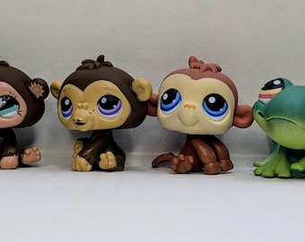 Figurine Littlest Pet Shop Hasbro Originale #2050 - Gorille / Singe - LPS Authentique