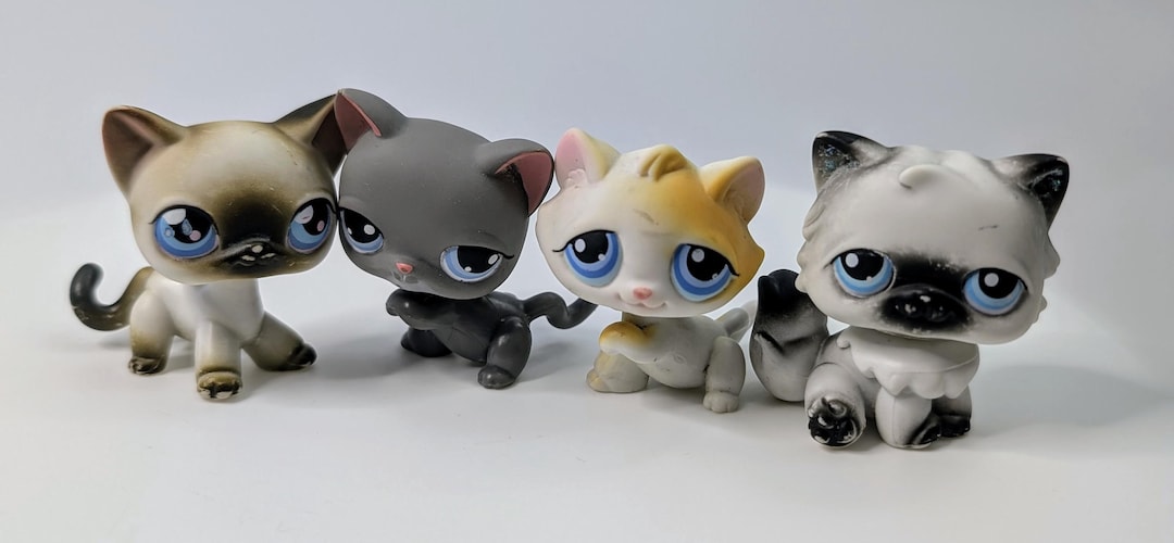 LPS #1521 LITTLEST PETSHOP ORIGINAL CHAT CAT AUTHENTIQUE SIAMOIS SIAMESE HASBRO