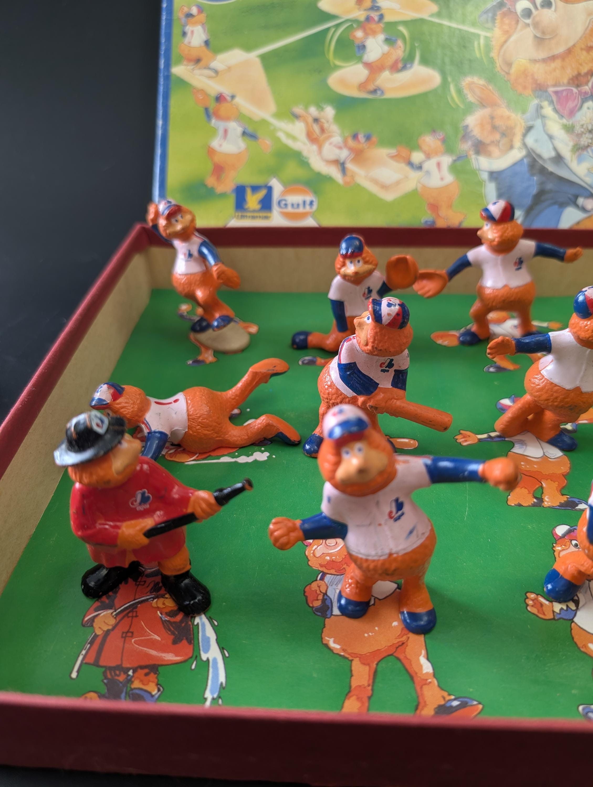 Vintage - 1986 Baseball Expos Mascot Figurines Complete Set