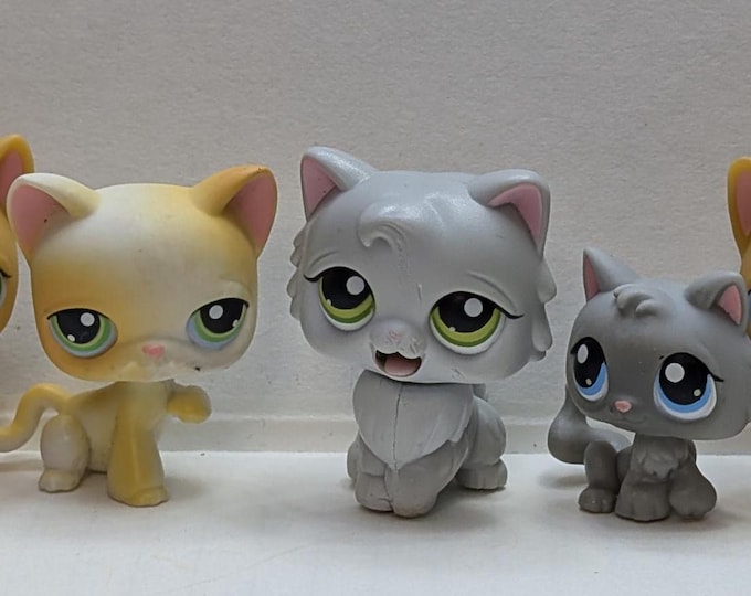Hasbro - Littlest Pet Shop - LPS - Set of 5 - Yellow Cat #73, Orange ...