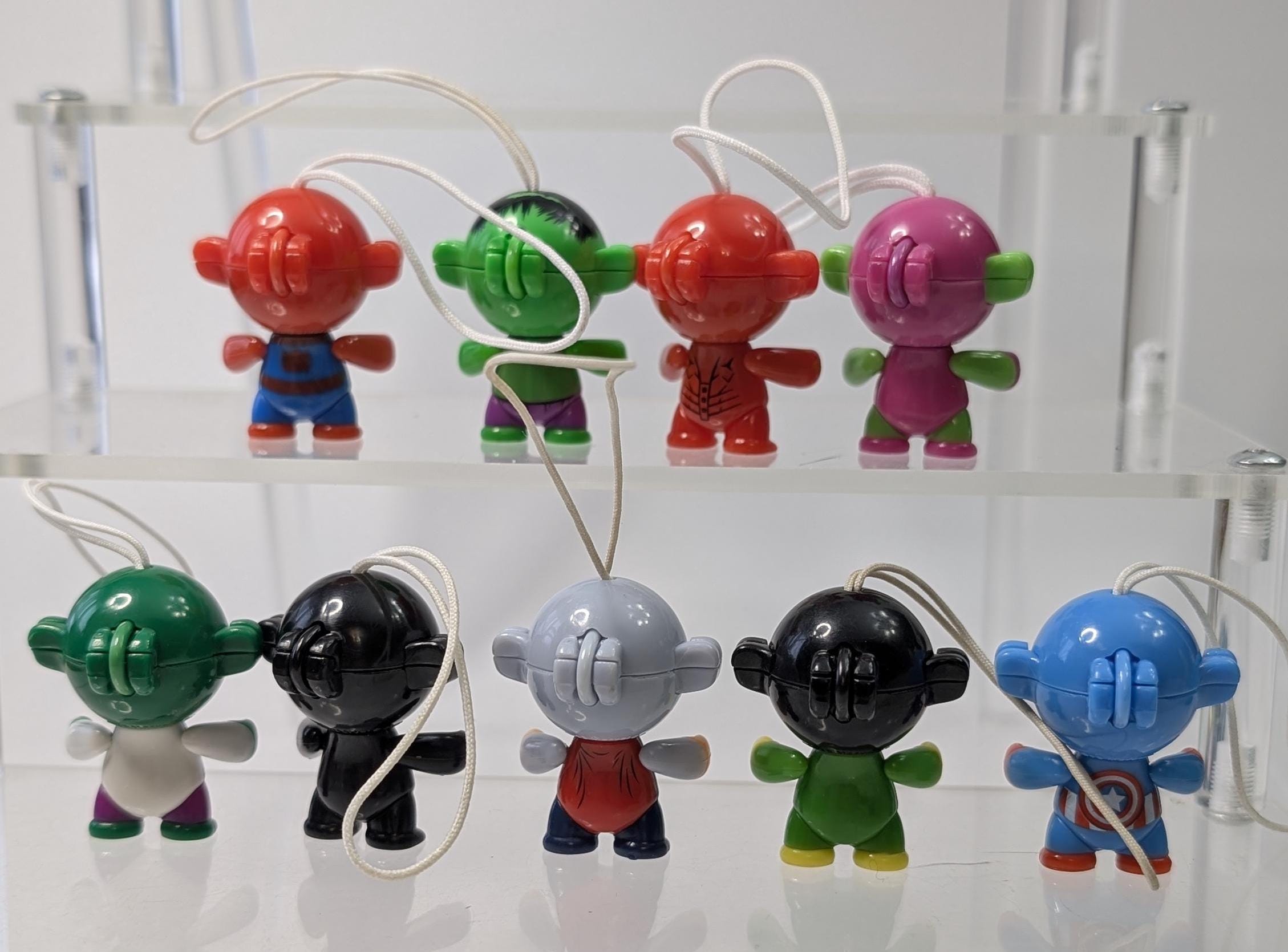 Vintage - Kinder Surprise - Marvel Superheroes - Lot of 9