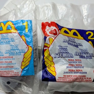 Vintage - 1999 McDonald&#39;s - Happy Meal / Happy Meal - Disney - Toy Story 2 - Space Command - Buzz Lightyear