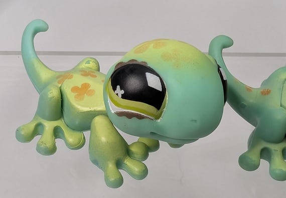 Figurine Littlest Pet Shop (LPS) - Lézard N°492 - Marque Hasbro - Occasion - Univers Animaux Marins