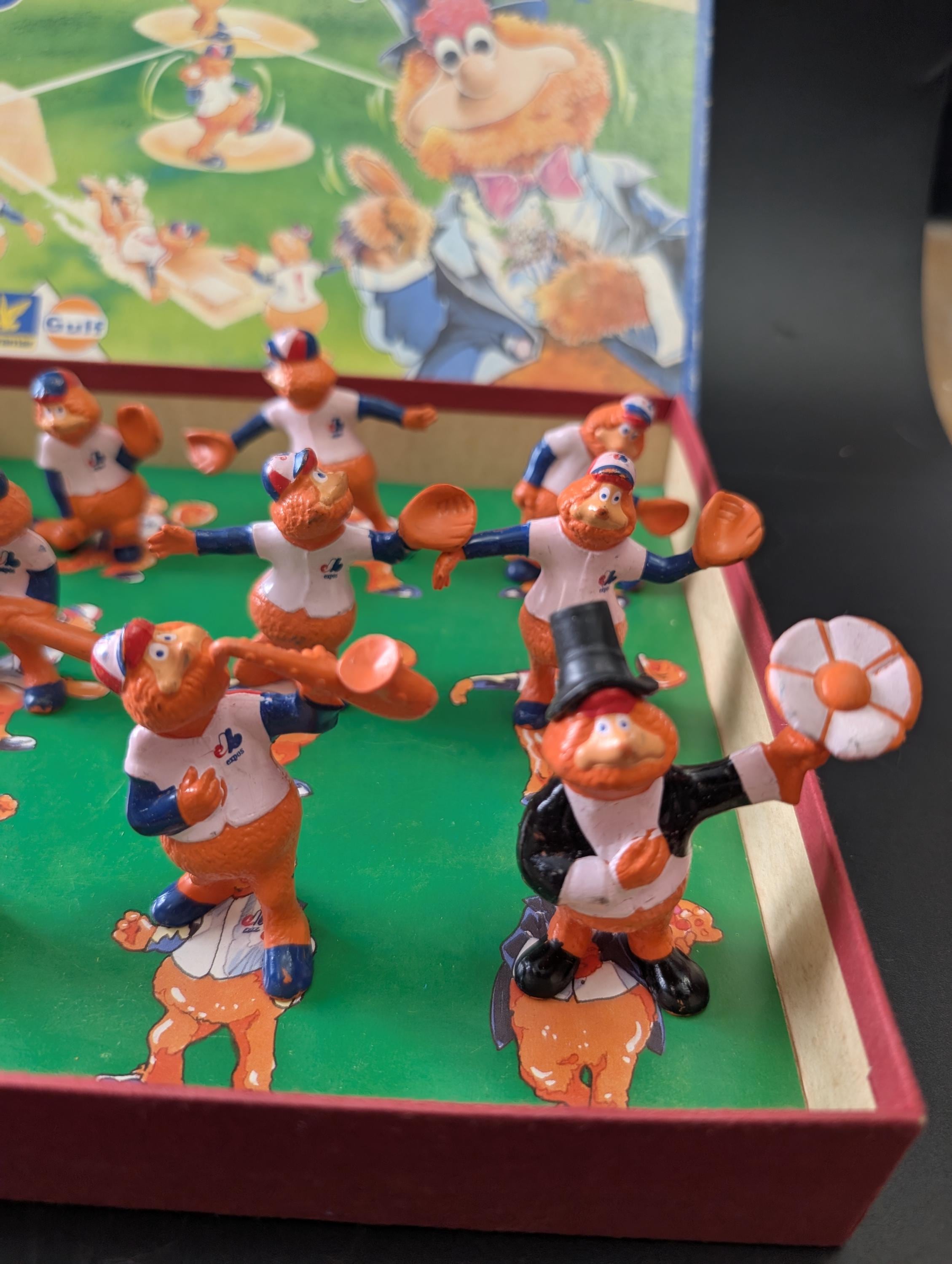 Vintage - 1986 Baseball Expos Mascot Figurines Complete Set