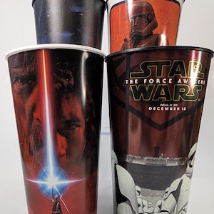 Set di 4 occhiali da cinema - Star Wars - alti 8&#39;&#39; - tutti diversi