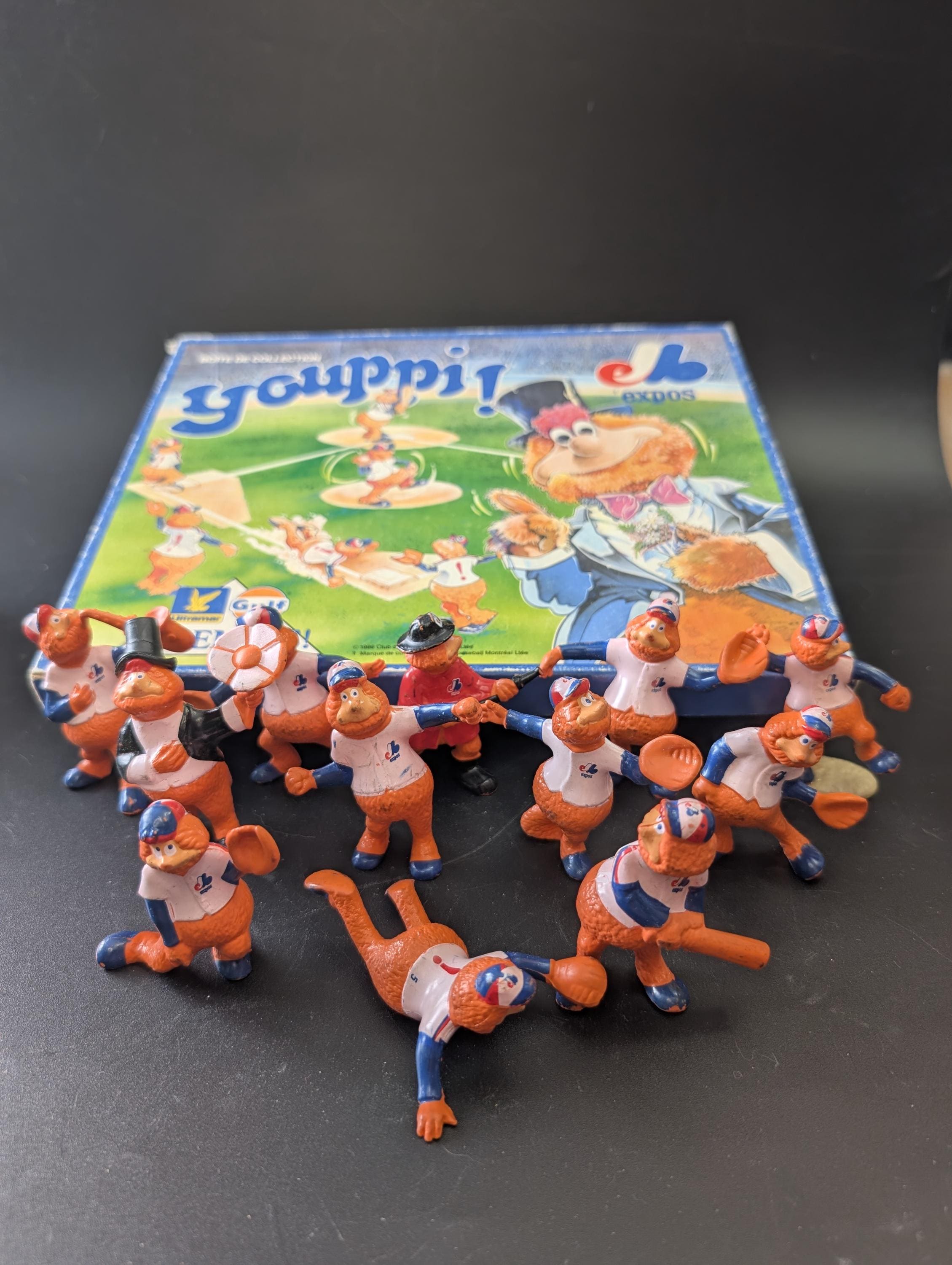 Vintage - 1986 Baseball Expos Mascot Figurines Complete Set