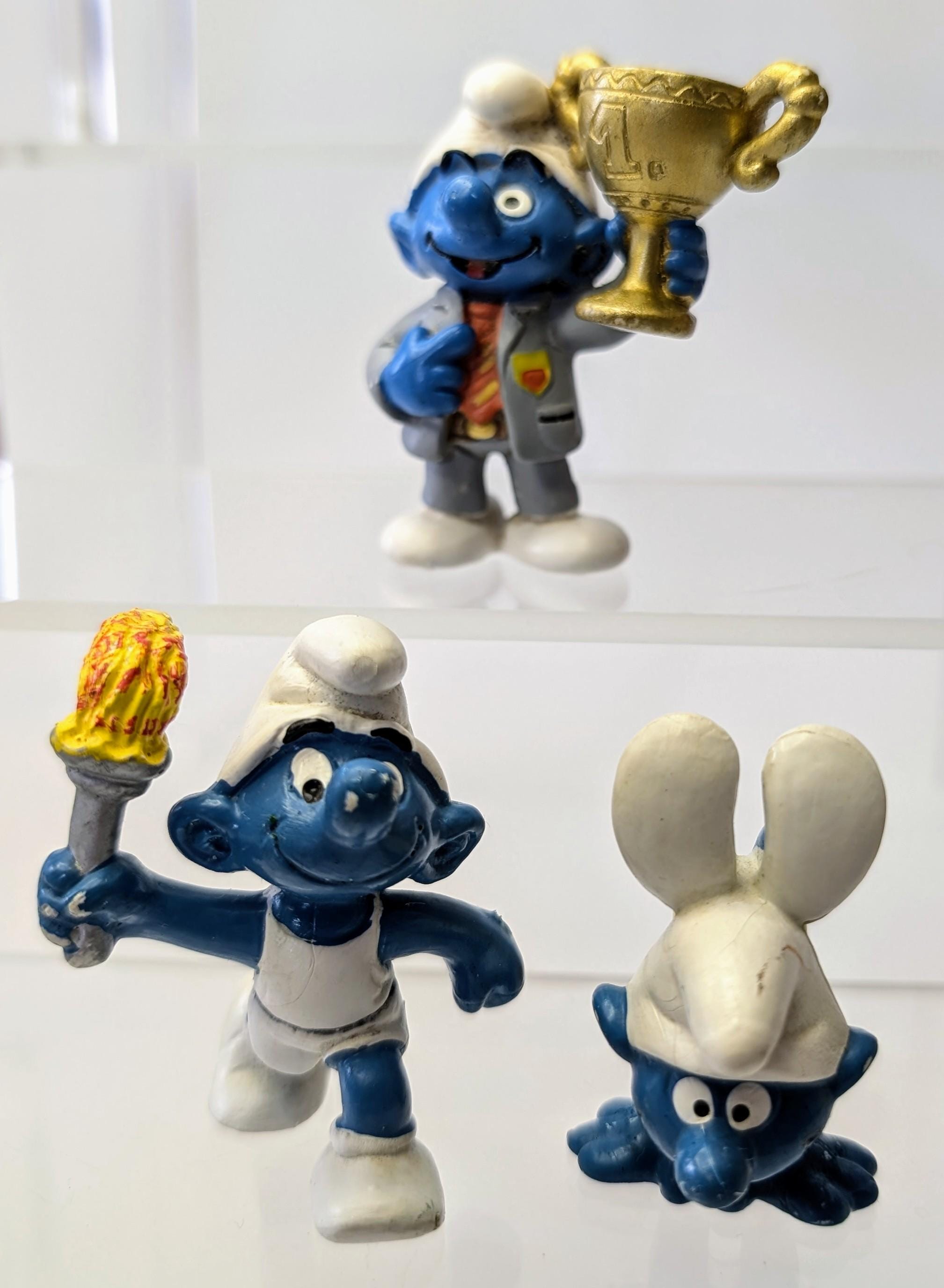 スマーフ フィギュアセット ヴィンテージ - スマーフ - 小型PVCフィギュア - 3体セット - 高さ2