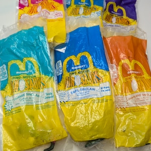 Vintage - 1992 McDonald&#39;s - Happy Meal / Happy Meal - Disney - Dinosaurs Motion - Complete in Original Packaging