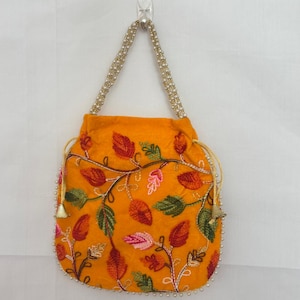 Embroidery  velvet  bag, Return Gift, Wedding, Traditional, Clutch, Wrist purse, Luxury Potli  , perfect for all occasions , Wrist bag.