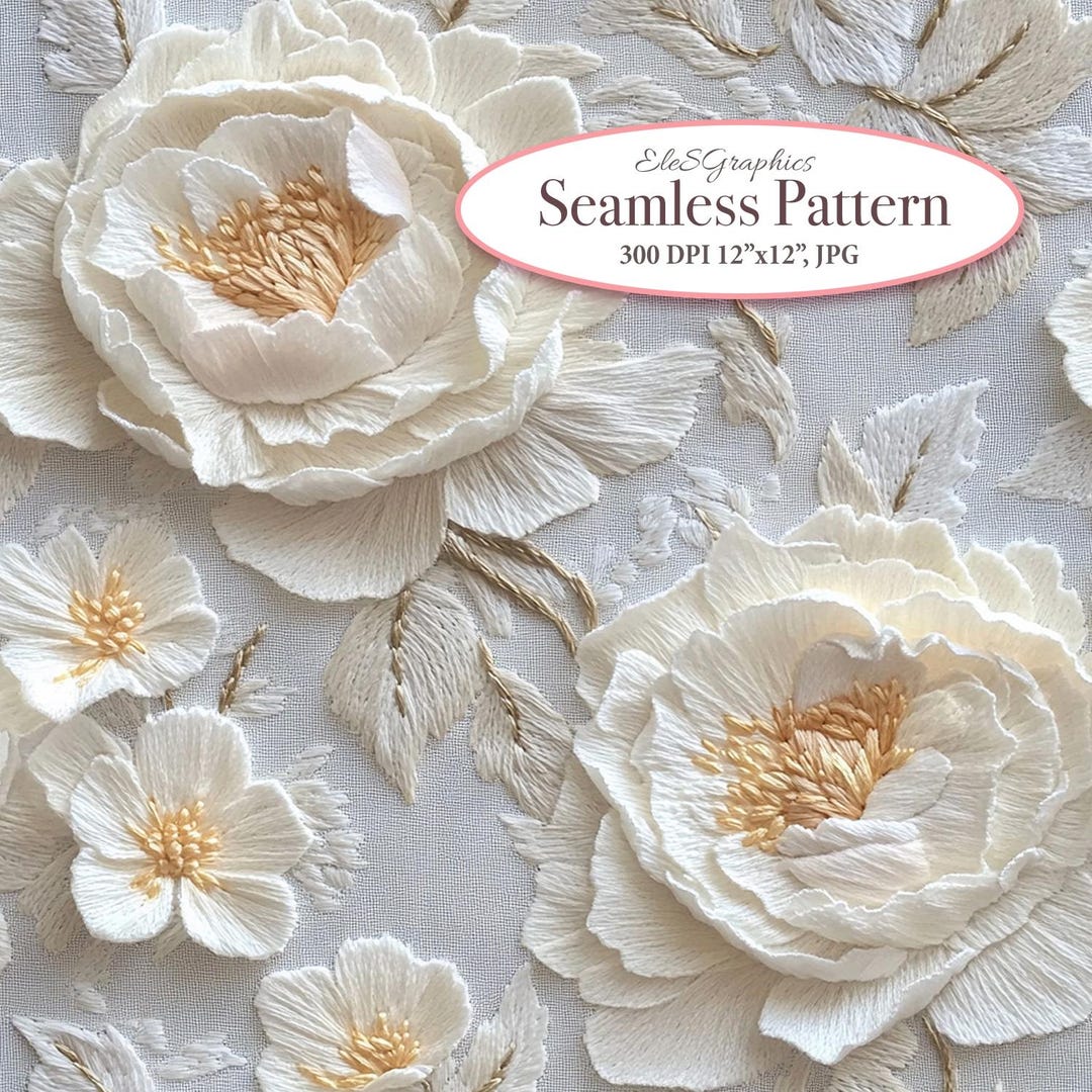 Floral Peony Seamless Pattern Grey. Shabby Chic Roses. Pastel 3D ...