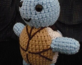 Squirtle Pokemon Pattern- 10" amigurumi crochet