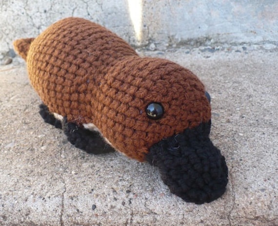 32 Platypus Crochet Patterns for Cute Aussie-Inspired Amigurumi Projects 15 Brown Platypus Pattern- 12" amigurumi crochet