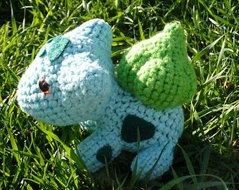 Bulbasaur Pokemon Pattern- 8" amigurumi crochet