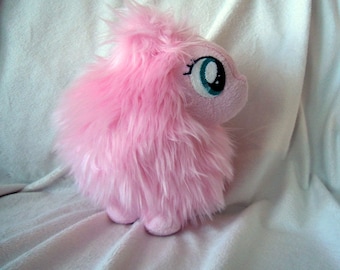 Fluffle Puff pony 9"  Handmade faux fur fan inspired plush VERSION 2 MTO