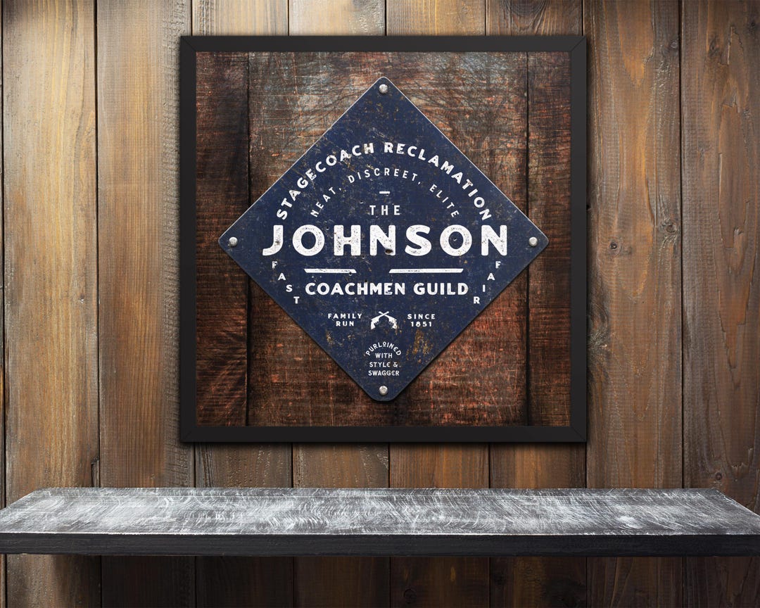 Highwaymen Matte Poster Print – Custom Vintage Outlaw Sign for Your ...