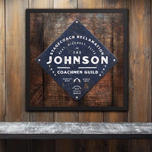 Highwaymen Matte Poster Print – Custom Vintage Outlaw Sign for Your Wall (Personalised Name & Year)