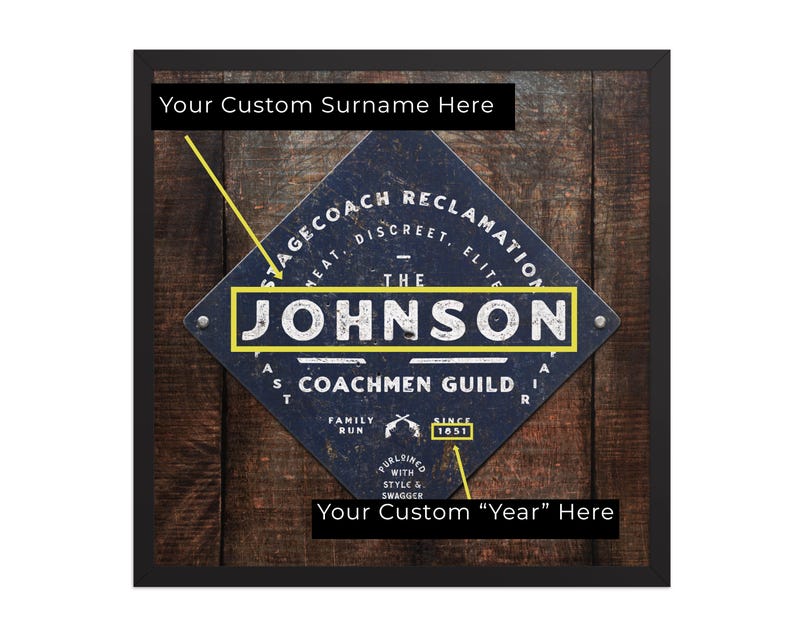 Highwaymen Matte Poster Print – Custom Vintage Outlaw Sign for Your ...