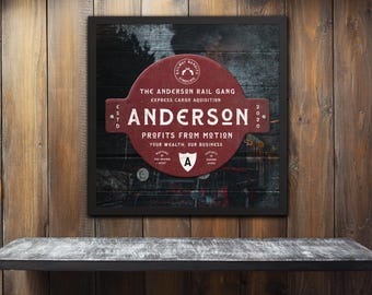Personalized Train Robber Matte Poster – Vintage Outlaw Wall Art