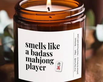 Mahjong Gift Funny Candle for Mahjong Mom Mahjong Monday Party Professional Mahjong Club Gift Hostess Thank You Mahjong Accessories Grandma