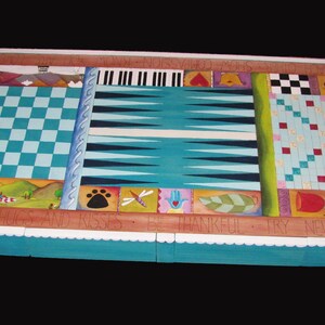 RECTANGULAR COFFEE TABLE, personalized Coffee Table, painted furniture, table with drawer, unique one of a kind handcrafted custom designed Bild 5