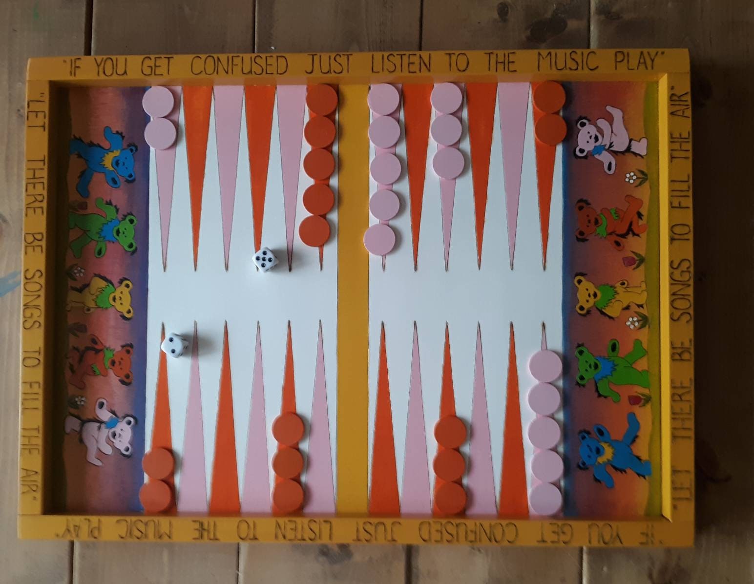 BACKGAMMON BOARD Tablero de backgammon de madera Etsy España