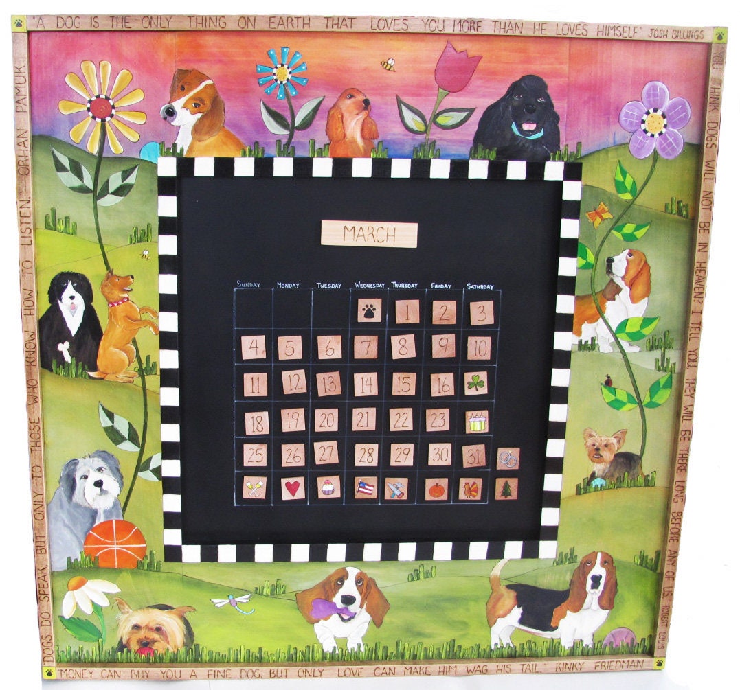 CUSTOM PERPETUAL CALENDAR Painted Calendar Personalized Etsy CUSTOM PERPETUAL CALENDAR Painted Calendar Personalized Etsy