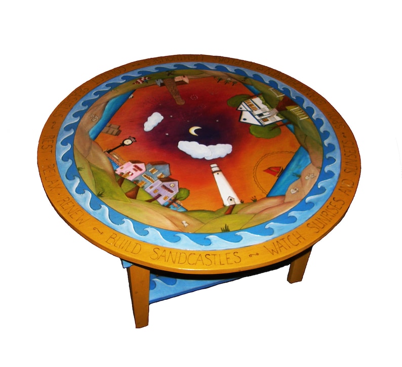 CUSTOM ROUND COFFEE table coffee table funky table coffee Etsy