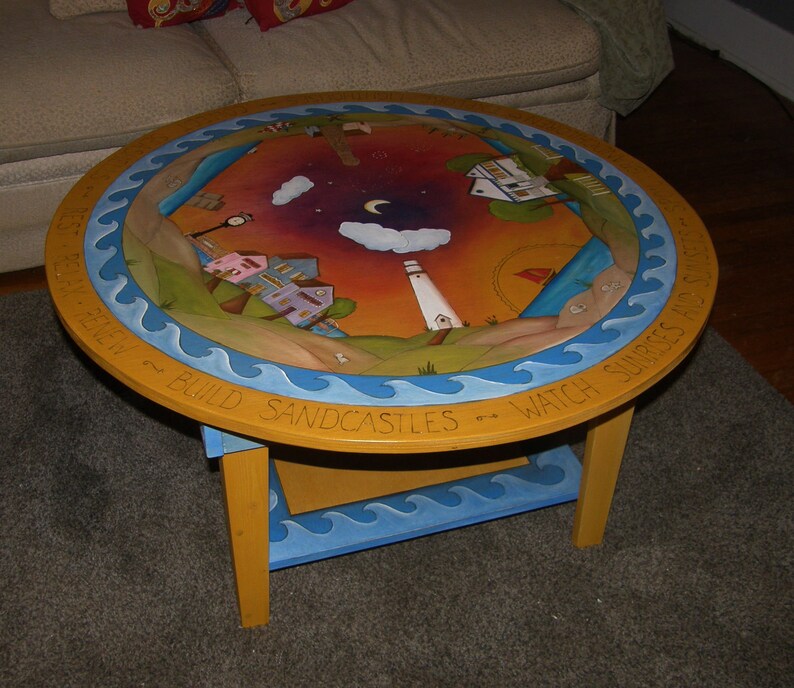 CUSTOM ROUND COFFEE Table Coffee Table Funky Table Coffee Etsy