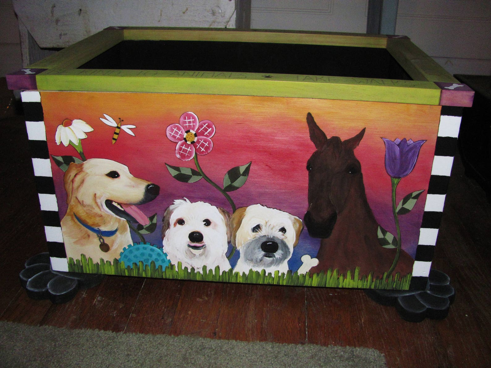 CUSTOM DOG Toy Box Personalized Toy Chest Your Pet Etsy