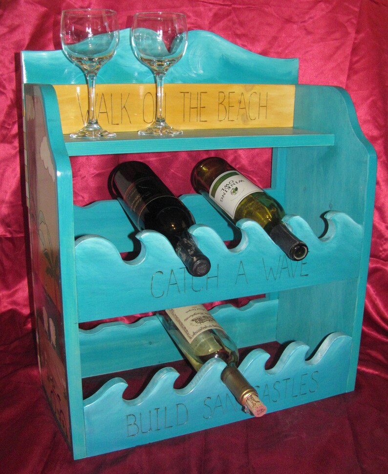 UNIQUE WINE RACK Ready to Ship Wine Rack Counter Wine Rack Etsy